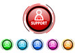 exclamation sign vector glossy web icon set