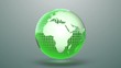Looping background with green globe.