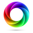 Vector: Colorful spiral ring Colorful spiral ring