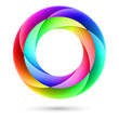 Vector: Colorful spiral ring Colorful spiral ring