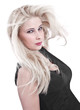 Photo: Blick - Gesicht einer jungen blonden Frau isoliert Blick - Gesicht einer jungen blonden Frau isoliert