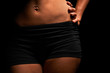 Photo: Waist of a beautiful muscular woman Waist of a beautiful muscular woman