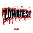 Vector: Zombie Text Zombie Text