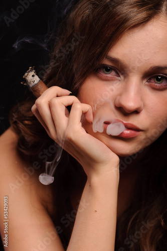 Photo: Smoking woman Smoking woman