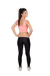Attractive girl with sports clothes back
