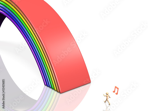 Illustration: Bridge of rainbow Bridge of rainbow