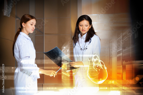 Photo: Two women doctors Two women doctors