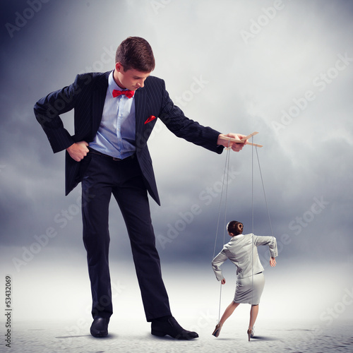 Photo: Businessman puppeteer Businessman puppeteer