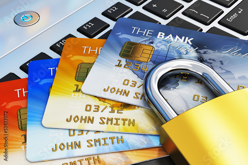 Illustration: Mobile banking security concept Mobile banking security concept