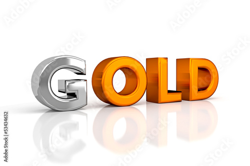 Illustration: G_OLD/ Begriff: Gold vs OLD - 3D G_OLD/ Begriff: Gold vs OLD - 3D