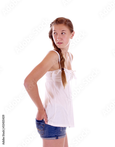 Photo: Mädchen blickt zurück Mädchen blickt zurück