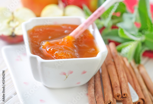 Photo: apples and jam apples and jam