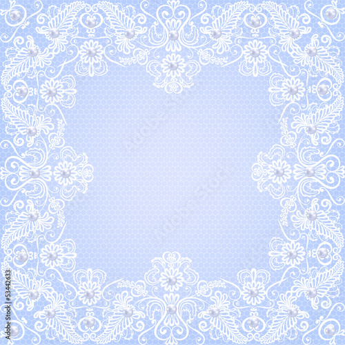 Vector: lace floral frame lace floral frame