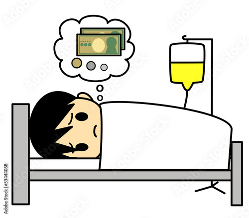 Illustration: 入院費 男性 入院費 男性