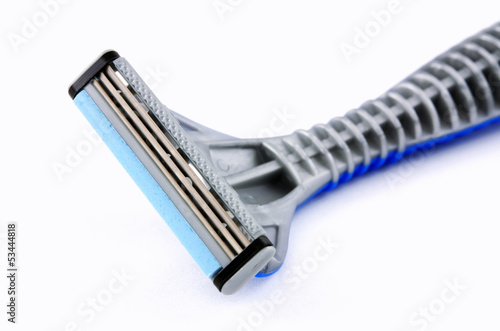 Photo: Safety razor isolated on white background Safety razor isolated on white background
