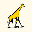 Golden Giraffe Vector