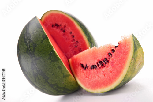 Photo: isolated fresh watermelon isolated fresh watermelon
