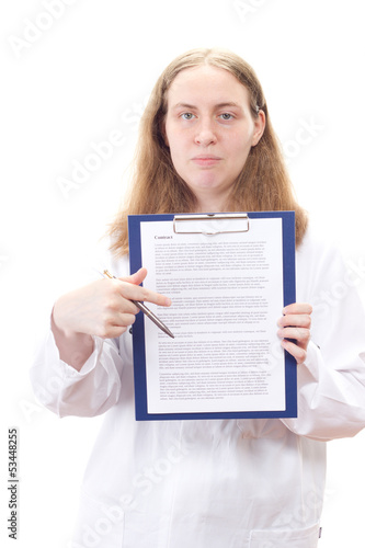 Photo: You have to sign this agreement for your surgery You have to sign this agreement for your surgery