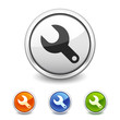 Vector: tool button in four colors tool button in four colors