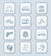 Law and order icons | TECH series