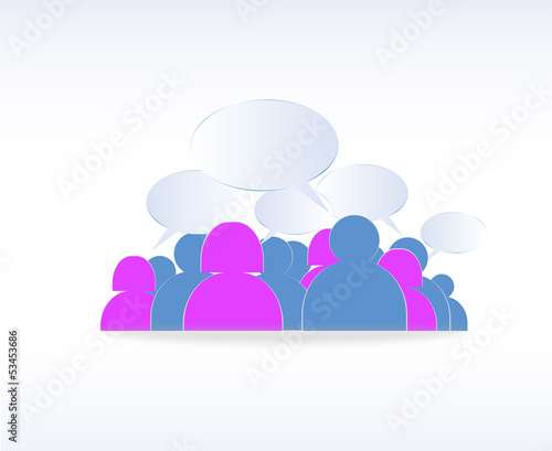 Vector: social network - social media social network - social media
