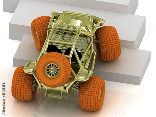Illustration: Beautiful Radio-controlled model buggy Beautiful Radio-controlled model buggy