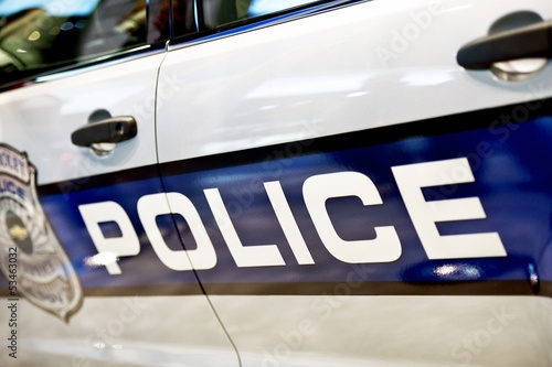 Photo: Police Car Closeup Police Car Closeup