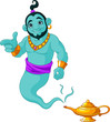 Genie granting the wish