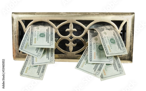 Photo: Brass Vent Full of Money Brass Vent Full of Money