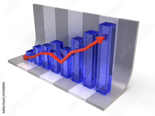 Illustration: Finance statistic concept Finance statistic concept