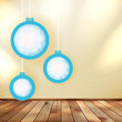 Christmas balls with place for your text. EPS 10