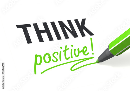 Illustration: THINK positive! THINK positive!