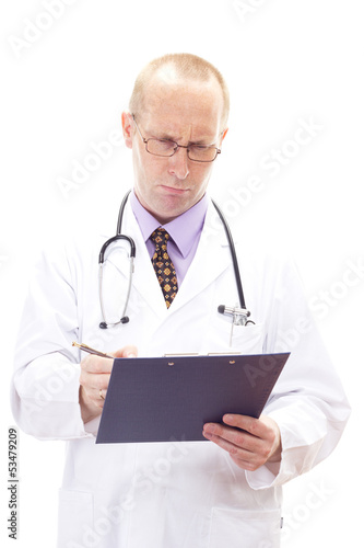 Photo: Medical doctor cannot understand the results of the blood test Medical doctor cannot understand the results of the blood test