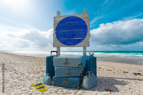 Photo: Beach vacations sign Beach vacations sign