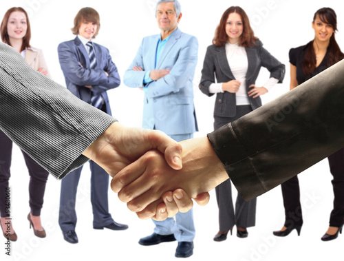 Photo: Handshake. The conclusion of the transaction Handshake. The conclusion of the transaction