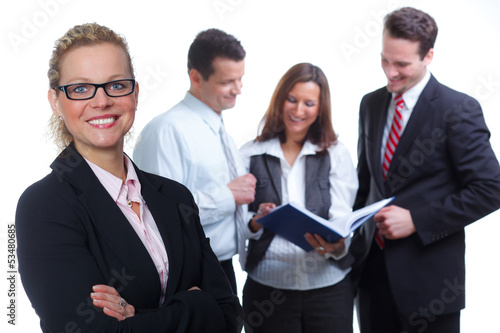 Photo: team leader in the foreground team leader in the foreground