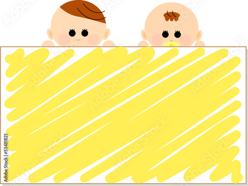 Vector: 子供達とボード 子供達とボード