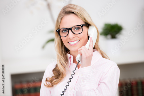 Photo: pretty customer consultant pretty customer consultant