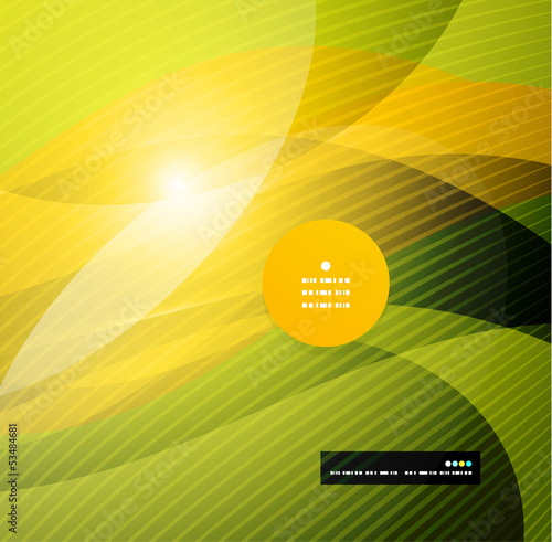Vector: Abstract modern yellow wave template Abstract modern yellow wave template