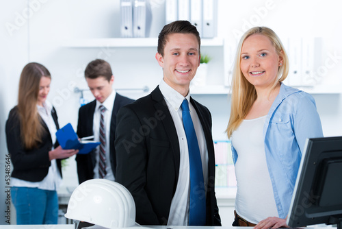 Photo: trainees working in a team trainees working in a team