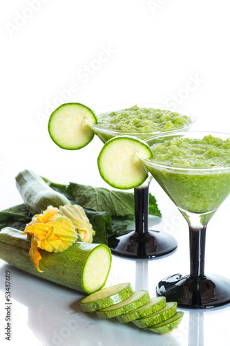 Photo: mashed squash in a glass mashed squash in a glass