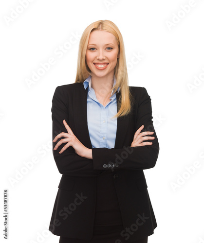 Photo: smiling businesswoman smiling businesswoman