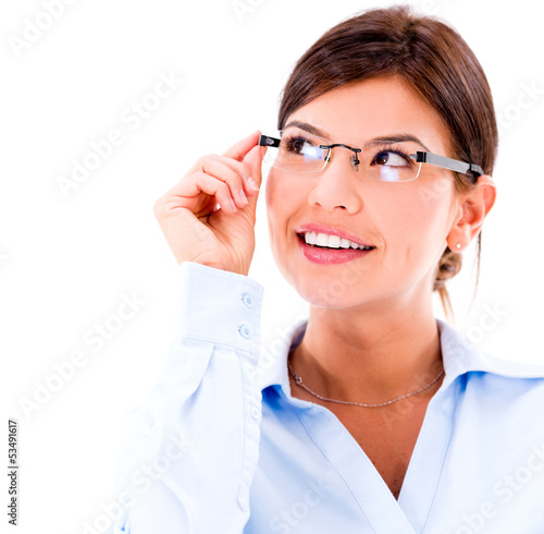 Photo: Thoughtful business woman Thoughtful business woman