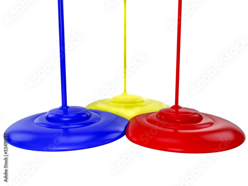 Illustration: 3D color paint 3D color paint