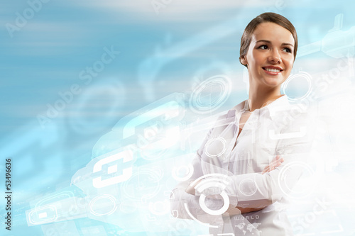 Photo: Businesswoman smiling Businesswoman smiling