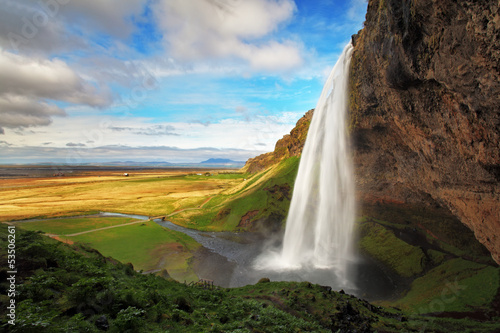 Photo: Waterfall in Iceland - Seljalandsfoss Waterfall in Iceland - Seljalandsfoss