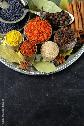 Photo: collection of various spices collection of various spices