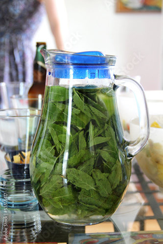 Photo: Homemade summer drink Homemade summer drink