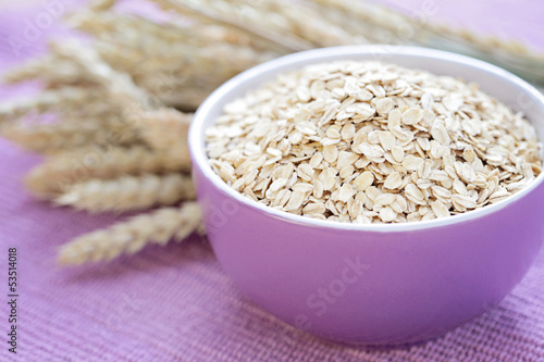 Photo: bowl of oats bowl of oats