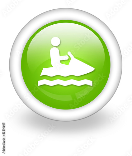 Illustration: Light Green Icon "Personal Watercraft" Light Green Icon "Personal Watercraft"